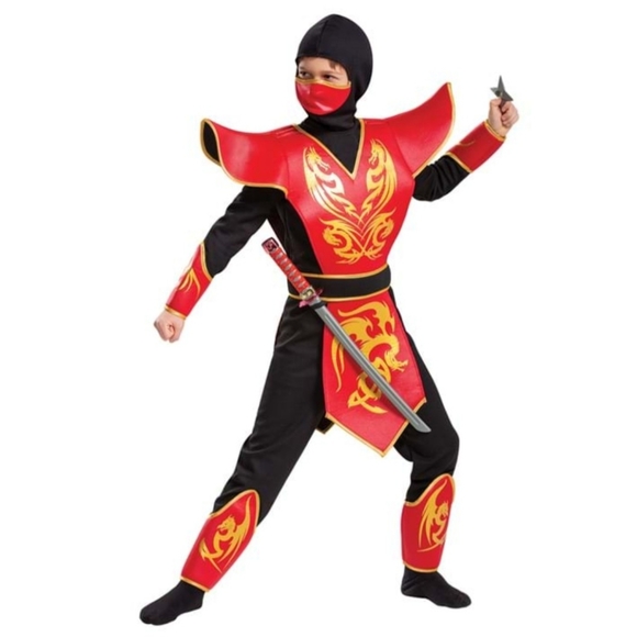 Disguise Other - Ninja Red & Black Boys Costume Size S (4-6)